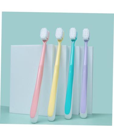 Minkissy 4-Piece Soft Cotton Toothbrush Set for Women & Teens | Portable Handheld Toothbrushes with Clean 3-Page Design - Buy Online on GoSupps.com