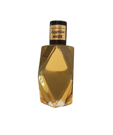 Body Oils by Brenda Egyptian Musk Body Oil Pure Thick Uncut Authentic Original Fragrance Unisex All-Natural Classic Concentrated Scent (Egyptian Musk 1 oz.)