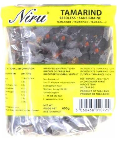 Niru | Tamarind Seedless 400G | All Natural | No Colour | No Preservatives | Superior Taste | Indian Origin