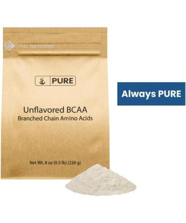 Pure Original Ingredients Unflavored Instantized BCAA Powder - 8oz Essential Branched Chain Amino Acids Supplement for Optimal Performance - Buy Online on GoSupps.com