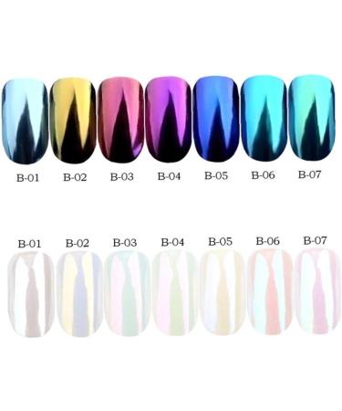 1pc Nail Powder Mirror Effect Powder Holographic Nail Powder Pearl Nail Pigment Nail Art Powder(1g Wine Red) - Buy Online on GoSupps.com