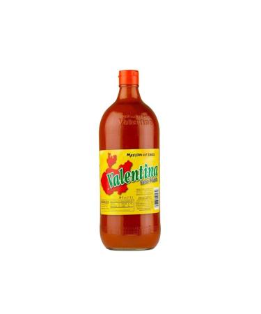Valentina Salsa Picante | Most Famous Mexican Hot Sauce with 34 Oz Bottle | The Valentina Hot Sauce for Spicy Food Everyday Imported by Wholesale San Diego 34 Fl Oz (Pack of 1)