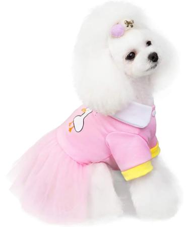 Buy XL Pink Goose Dog Dress - Luxury Cotton Tutu Rock Wedding Outfit for Puppies - Buy Online on GoSupps.com