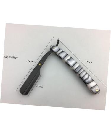 Beavorty Metal Hand Razor - Steel Straight Razor for Men | Safe Hairdressing Tool - Buy Online on GoSupps.com