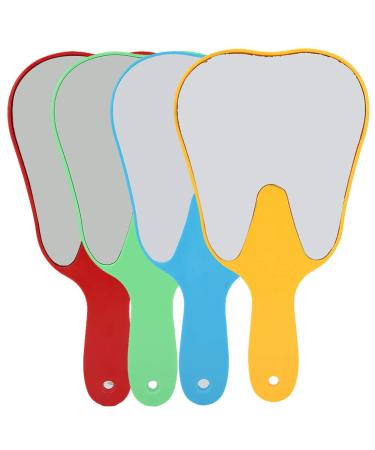 4-Color Handle Mouth Mirror - Reflective Dental Inspection Tool for Oral Health Enthusiasts (Blue) | International Shipping Available - Buy Online on GoSupps.com