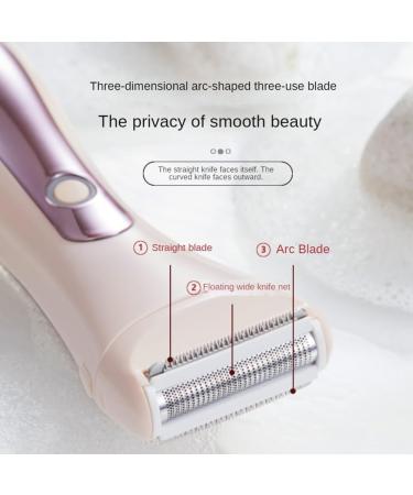 Muuoeou 2in1 Electric Bikini Trimmer For Women Electric Shaver WetDry Shaver for Hair Removal from Pubic Area Face Legs Blue - Buy Online on GoSupps.com
