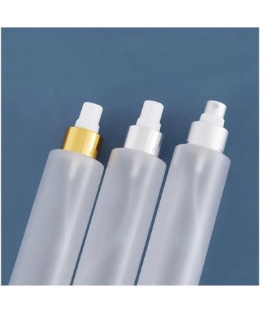 150ml Frosted Plastic Spray Bottle - Travel-Ready Refillable Makeup & Perfume Container in Bright Gold | International Shipping Available - Buy Online on GoSupps.com