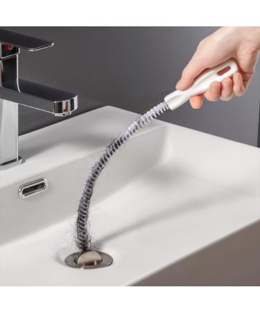 Flexible 60CM Sink Cleaning Pipe Brush for Bathroom & Kitchen - Unblocker & Overflow Cleaner - White - Buy Online on GoSupps.com