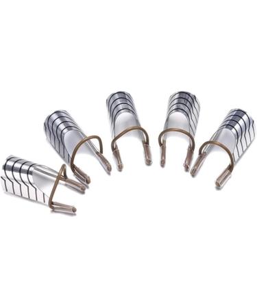5PCS/SET Reusable Nail Art Extension Forms Guide Nail Extension Forms Nail Accessories Acrylic Nail Uv Gel Nail Extention Tips Diy Tool French Nails Aluminum Form Guide(Silver) - Buy Online on GoSupps.com