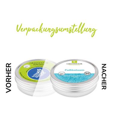 Greenendoor Organic Foot Balm 75ml - Natural Foot Care Cream for Soothing & Revitalizing | 4x Productivity in Foot Care - Buy Online on GoSupps.com