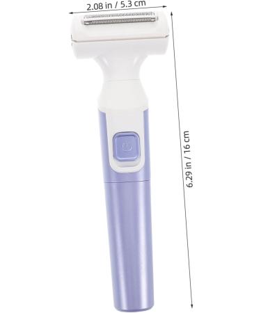 ELAYARD Waterproof Electric Ladies Shaver Dual Head Bikini Facial Trimmer for Dry Use Suitable for Body Face Armpits Durable Easy to Use - Buy Online on GoSupps.com