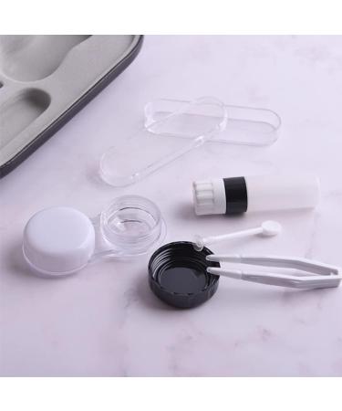 Exceart 2-in-1 Glasses Case with Mirror - Dual Holder for Glasses & Contact Lenses - Travel-friendly & Compact Glasses Box - Buy Online on GoSupps.com