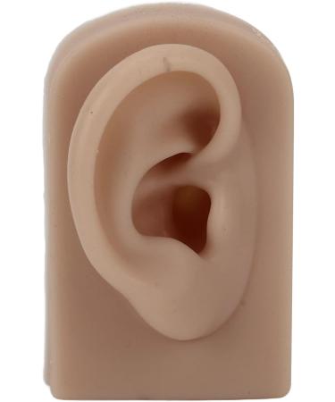 Simulated Right Ear Model for Ear Piercing Training | Realistic Soft Human Ear for Headphone Display (Brown) - International Shipping Available - Buy Online on GoSupps.com