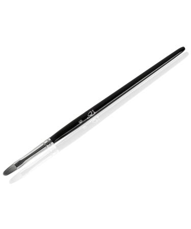 Gel brush cat's tongue full cover size 6 oval for nails gel color gel nail art gel nails nail design nail design size 6 (1 pack)