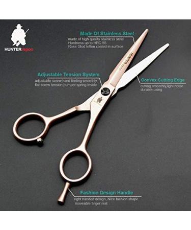 HUNTERrapoo 5.5 inch Barber Hair Cutting Scissors Set For Hairdressing Salons Hair Cutting Scissors & Thinning Shears - Buy Online on GoSupps.com