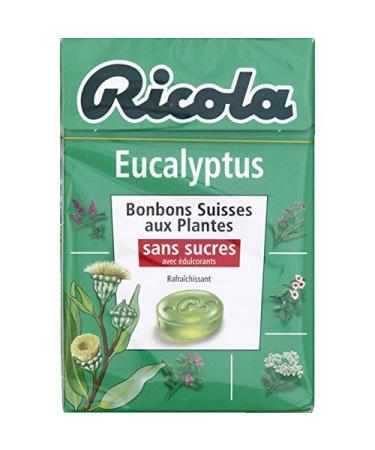 Ricola Ricola - Swiss Eucalyptus Herbal Sweets Sugar-Free with Sweeteners - 50g - Pack of 4 - Price Per Pack - Fast Delivery in Metropolitan France within 3 Business Days