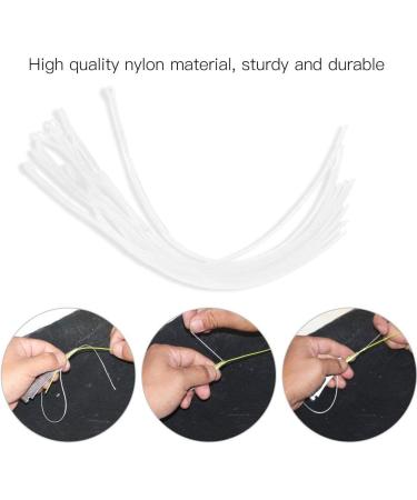 Keenso Fly Cord Loop Connector - 10 Pieces 30lb/50lb Nylon Fishing Loop Durable White Connector for Fly Fishing - Buy Online on GoSupps.com