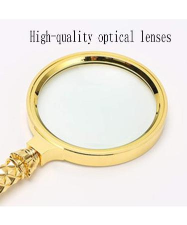 Magnifying Glasses for Hobbies Reading Magnifier 10 Magnifying Glass Engraving Metal Handle Magnifier Reading Old Newspaper Hand-held Magnifying Glass Magnifying Glass Child Watch Vision - Buy Online on GoSupps.com