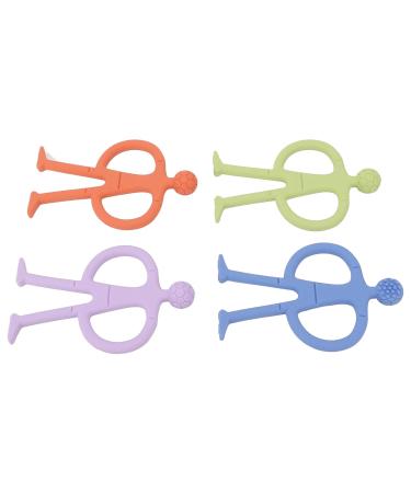 4 Unique Shape Kids Teether Toys | Easy to Hold Baby Teething Gift for Toddlers | International Shipping - Buy Online on GoSupps.com