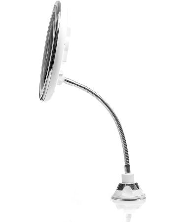Fancii Chrome Gooseneck Attachment with Locking Suction Cup - Compatible with Luna, Mira, and Maya LED Mirror Series - Buy Online on GoSupps.com