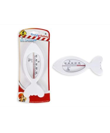 Funky Fish Bath Thermometer for a Baby Bath (White)
