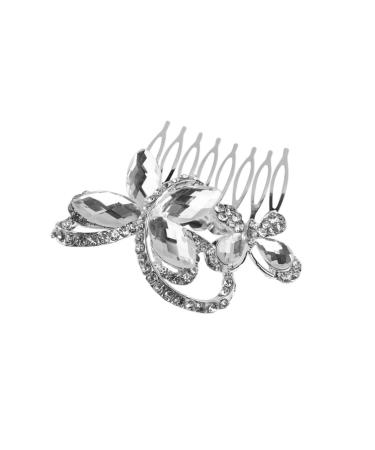 Mikinona Bridal Hair Comb Rhinestone Bobby Pins Hair Pin Hair Barrettes Hair Clip Women Hairpin Wedding Hair Comb Headwear Women Hair Comb Headgear Bride Rhinestones