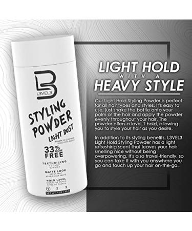 Level 3 Light Hold Styling Powder Natural Matte Hairstyle Texturizing and Volumizing - 1 Oz - Buy Online on GoSupps.com