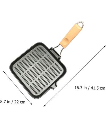 MAGICLULU Frying Pan Carbon Steel Pan Camping Cooking Stove Stainless Steel Cookware Outdoor Nonstick Skillet Flat Nonstick Bakeware Camping Cooking Utensils Gas Stoves Dropshipping Iron - Buy Online on GoSupps.com