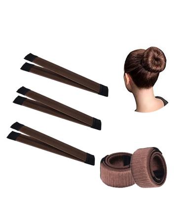 TRIXES Hair Bun Snap Band Styling Tool Pack of 3 Beauty Aid Accessory