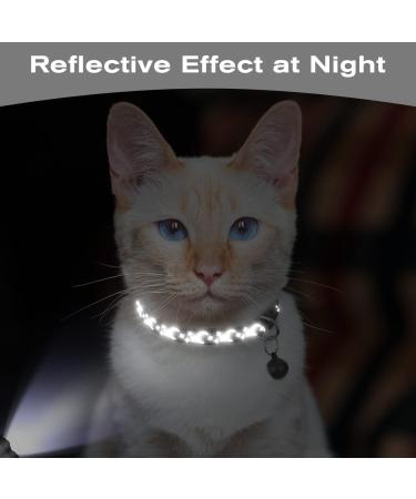 Tagme Reflective Cat Collar - 2-Pack Name & Address Shield Safety Lock & Bell for Cats & Puppies Adjustable 18-28 cm Black - Buy Online on GoSupps.com