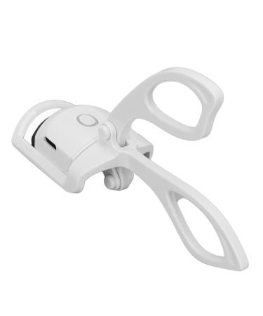 Verdant Touch Heated Lash Curling Tool Heated Eyelash Curler USB Chargeable Portable Lash Curling Tool Long Lasting White Mini Heated Lash Curling Tool