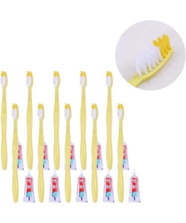 Minkissy Travel Toothbrush & Toothpaste Set - 20 Pack - Portable Travel Sizes | Disposable Travel Kit - Ideal for International Shipping - Buy Online on GoSupps.com