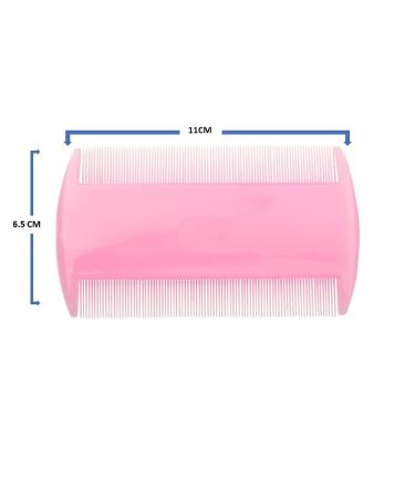 Double-Sided Lice Combs Set - 3 Multicolor Nit Combs for Removing Head Lice Nits and Fleas - Buy Online on GoSupps.com