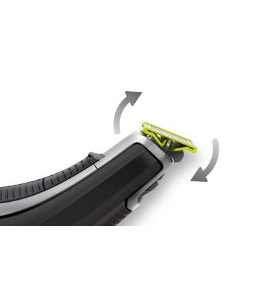 Philips Norelco Oneblade QP6520/70 Pro Hybrid Electric Trimmer and Shaver - Black/Silver - Buy Online on GoSupps.com