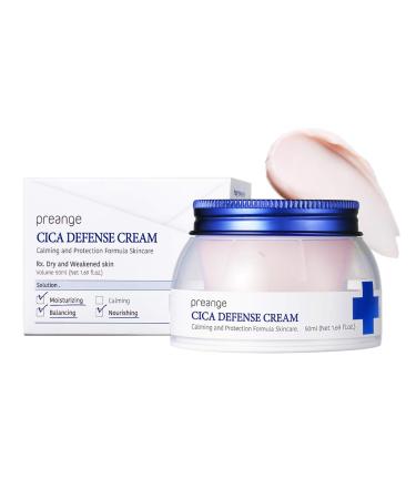 COR ANA PREANGE Cica Defense Cream Concentrated Calming and Nourishing Face Cream with Cica Extracts Hyaluronic Acid Angelica Complex - Repairing Irritated and Rough Skin 1.69 fl.oz.