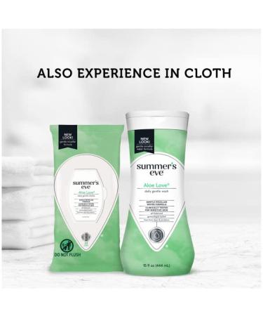 Summer's Eve Aloe Love Feminine Wash - 15 fl oz, pH Balanced, Removes Odor - Pack of 1 - Buy Online on GoSupps.com