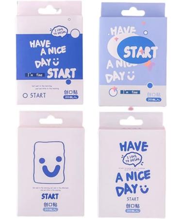 20 Pcs/Box Adhesive Bandages Waterproof Band Aid Cute Kids Bandages Elastic Bandages Sticker Bandaging Supplies Cartoon Aid Patches Random Styles
