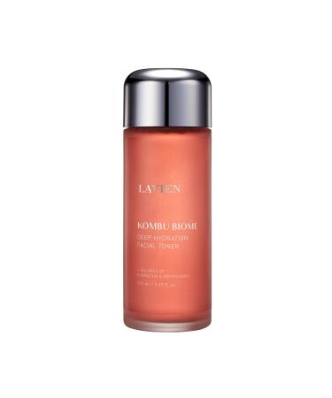 Lavien Kombu Biome Deep Hydration Facial Toner - Brightening and Wrinkle Improvement Triple Hydration and Nourishment - Kombucha Fermented Ingredients - 5.97 Fl Oz. (150ml) Bottle