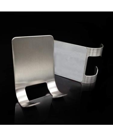 2 x Stainless Steel Razor Holder - Self Adhesive Double Hook Set for Bathroom Organization | Durable & Stylish - Buy Online on GoSupps.com