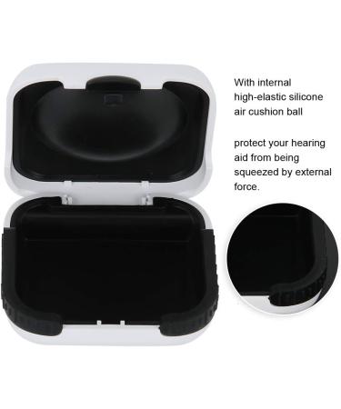 AYNEFY Hearing Aid Storage Box Portable Sound Amplifier Case Waterproof Hard Bag Hearing Aid Accessories for Outdoor Travling 6.5 x 6.5 x 2.5cm White - Buy Online on GoSupps.com