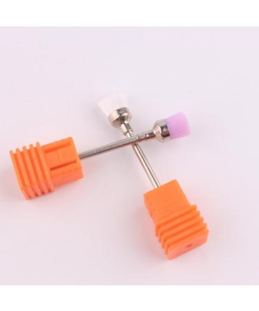 Dajidafu Nail Drill Bits Brush Portable Salon Manicure Fingernail Toenail Remover Pedicure Cleaning Replacement Parts Accessories Pink - Buy Online on GoSupps.com