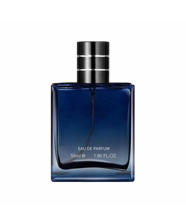 VEFSU Travel Gentleman Men's Perfume 55ml Spray Lasting Fragrance Long Lasting (Blue One Size) 1 Fl Oz (Pack of 1) Blue