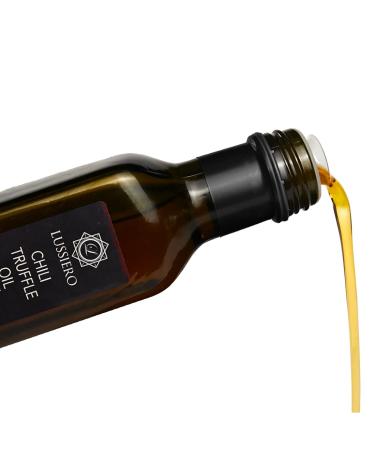 Lussiero Chili Truffle Oil - White Truffle & Fiery Chili | Extra Virgin Olive Oil 250ml (12 Pack) | Premium Gourmet Flavor - Buy Online on GoSupps.com