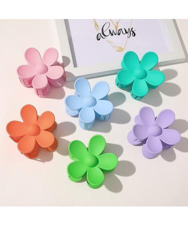 9PCS Flower Hair Clips & Jaw Clamps for Women - Non Slip Hair Catch Barrettes in 9 Colors - Large Claw Clips for Thick Hair - Multicolour Headwear Accessories - Buy Online on GoSupps.com