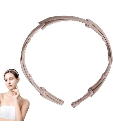 5 Foldable Headbands No Slip Portable Multiple Colour Hair Bands for Travel Washing Makeup Multipurpose Collapsible Hairband Adjustable Hair Hoop Hair Accessory for Girl and kids Gray - Buy Online on GoSupps.com