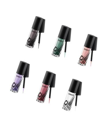 POPETPOP 6pcs Eyeshadow Metallic Eye Shadow Eye Shadow Shiny Glitter Shinny Eyeliner Liquid Eyeliner Flash