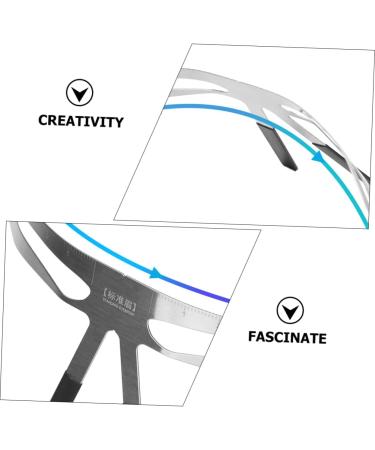 Beavorty Eyebrow Line Rulers makeup stencil tattoo eyebrow templates stainless tattooing eyebrow stencil mold ruler balance girl - Buy Online on GoSupps.com