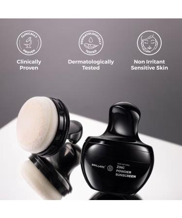 Brill-Are's Zinc Powder Sunscreen SPF 50 Ivory 01 Matte Finish No White Cast UVA/UVB Protection 4g - Buy Online on GoSupps.com