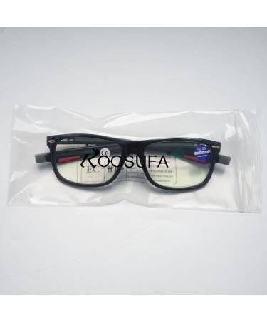 Koosufa Blue Light Filter Reading Glasses - Magnetic Closure Clip for Men & Women | Light Reading Aid with Pull-Out Iron-On Ends | Neck Hanging | Multiple Strengths Available - Buy Online on GoSupps.com