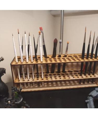 GAXLAKO Paintbrush Holder Stand 67 Paint Brushes Desk Stand Organizer Holding Rack for Pens Paint Brushes Colored Pencils Markers - Buy Online on GoSupps.com